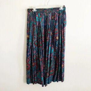 Vintage 90s Segue floral boho midi skirt size large